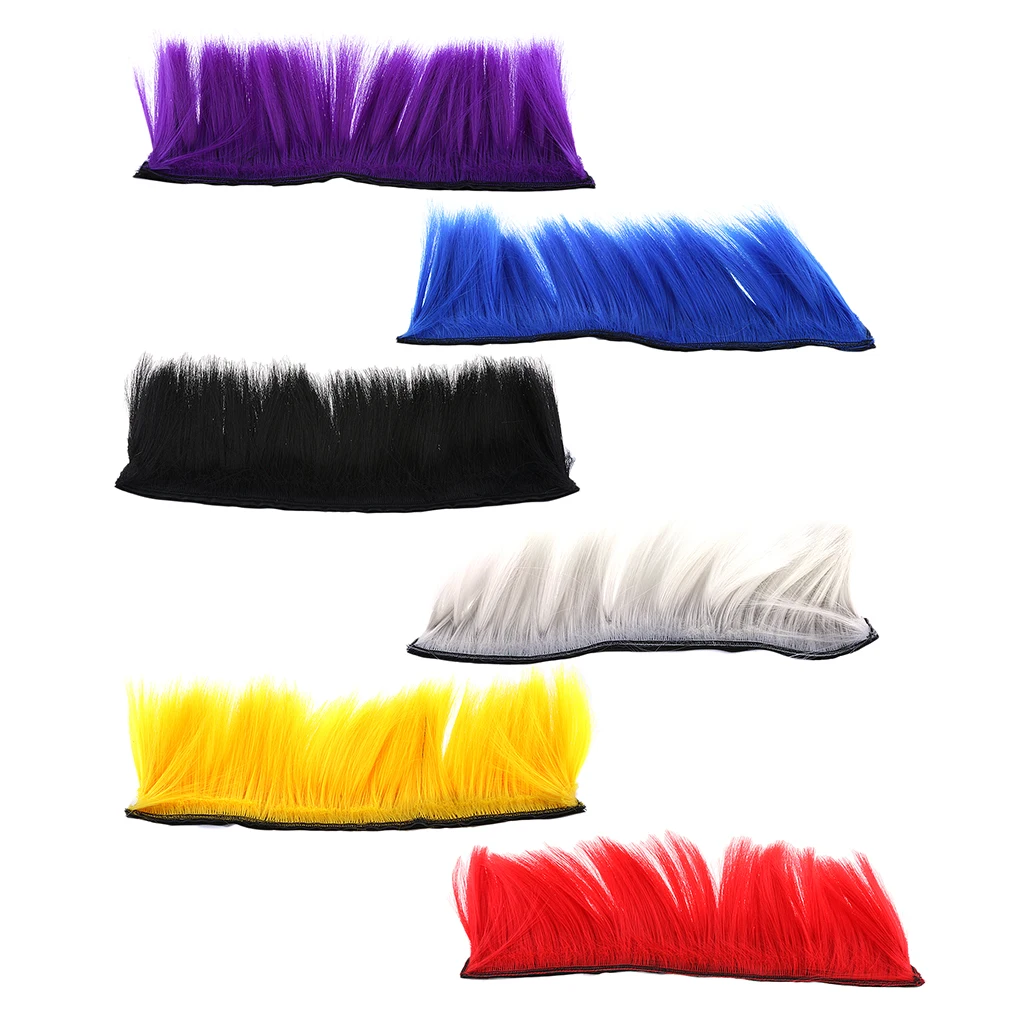 Motorcycle Adhesive Helmet Mohawk Hair Patches Skinhead Costumes Wig