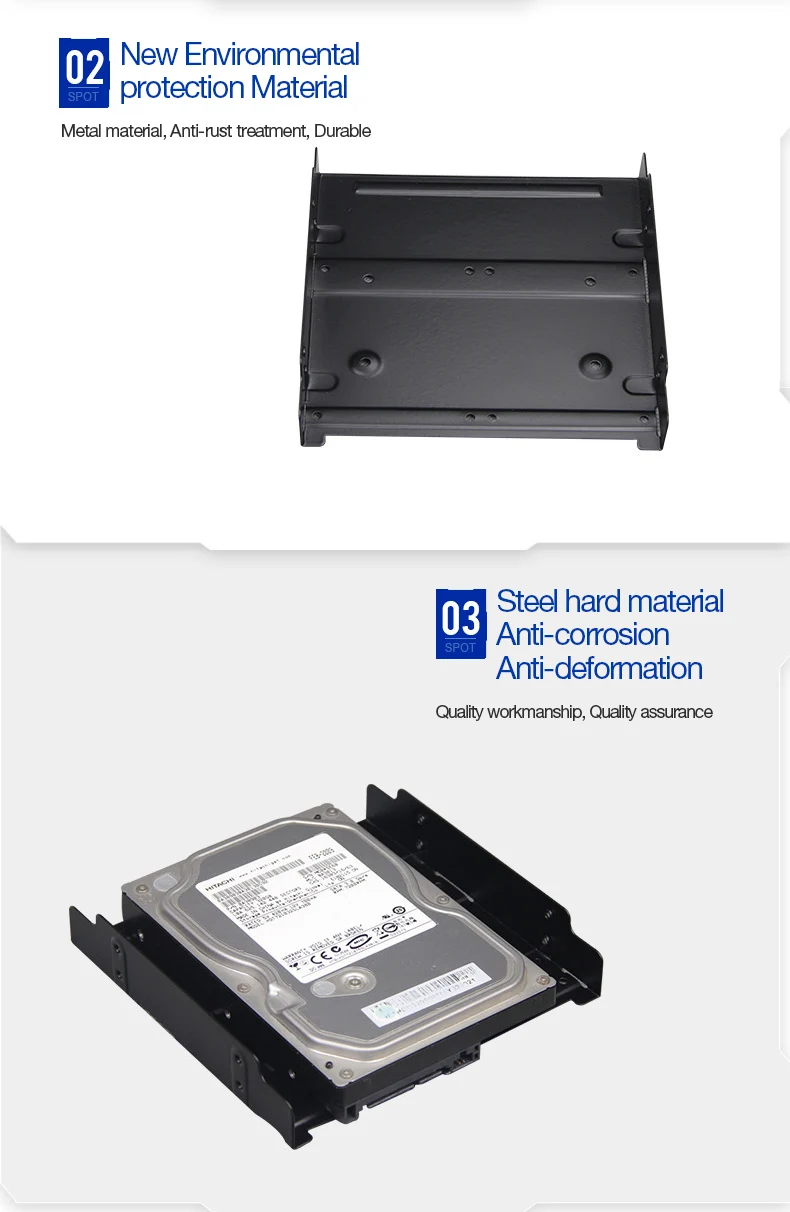 UTHAI G17 2,5/3,5 дюймов HDD SSD до 5,25 дюймов флоппи-Накопитель SSD жесткий диск кронштейн металлический жесткий диск конвертер адаптер Caddy