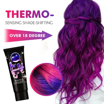 

Thermochromic Color Changing Wonder Dye Hair Dye Fashion Hair Cream Unisex DIY Hair Color Wax EY669