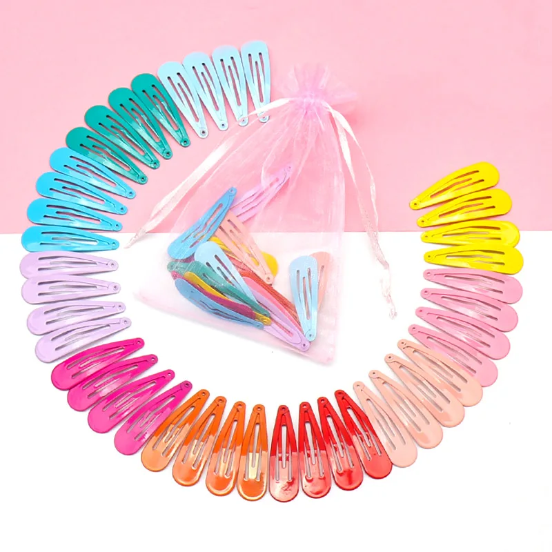 1 Pack Sweet Candy Color Hair Clips for Baby Girls Cartoon Printed Hairpins Princess Hairgrips Party Kids Girls Hair Accessories