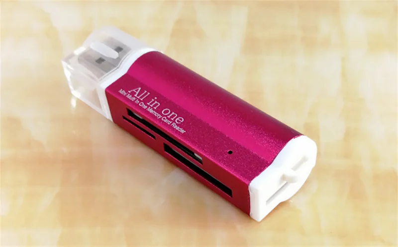 Мульти все в 1 Micro USB 2,0 считыватель карт памяти Адаптер для Micro SD SDHC TF M2 MMC MS PRO DUO кардридер горячая Распродажа - Цвет: RED