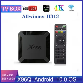 

Android 10.0 X96Q Smart TV Box 2GB 16GB Allwinner H313 Quad Core 4K 60fps H.265 2.G Wifi Set Top Box Media Player