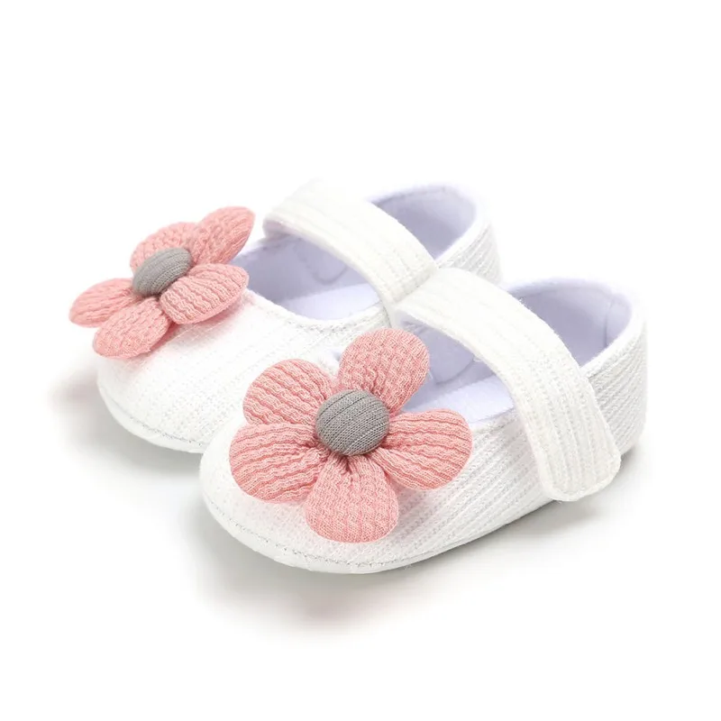 Осенняя Нескользящая Повседневная прогулочная обувь для маленьких девочек, цветочные кроссовки с мягкой подошвой, обувь для маленьких девочек, детские ботинки