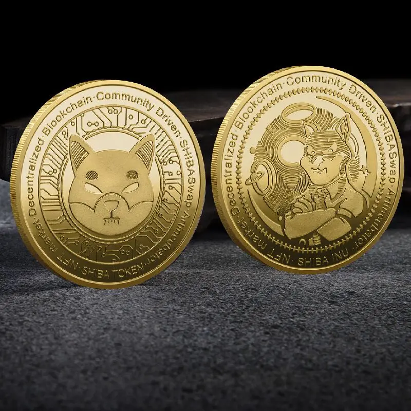 2022 New Shiba Inu Coin (shib) Dogecoin Killer Crypto Gold Plated Physical Shib Coin Shiba Doge