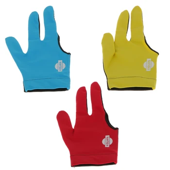 

Elastic Nylon Three Finger Right Left Hand Snooker Billiard Table Cue Pool Glove