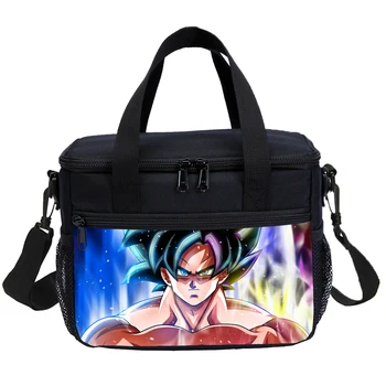 

Cartoon Dragon-Ball Kids Lunch Box Meal Prep Lunch Bag Lunch Cooler Bag Ice Bag Pack Women Tote Portable High Capacity