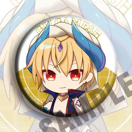 1 шт. 58 мм Брошь Fate Grand Order FGO аниме Merlin Fate Stay Night бейджи значки - Окраска металла: see chart
