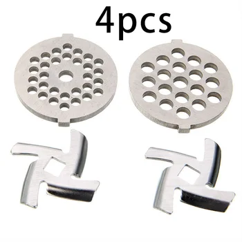 

2x Cutter Cutting Blade + 2x Meat Chopper Plates Mincer Part For MG30/60 Grinder