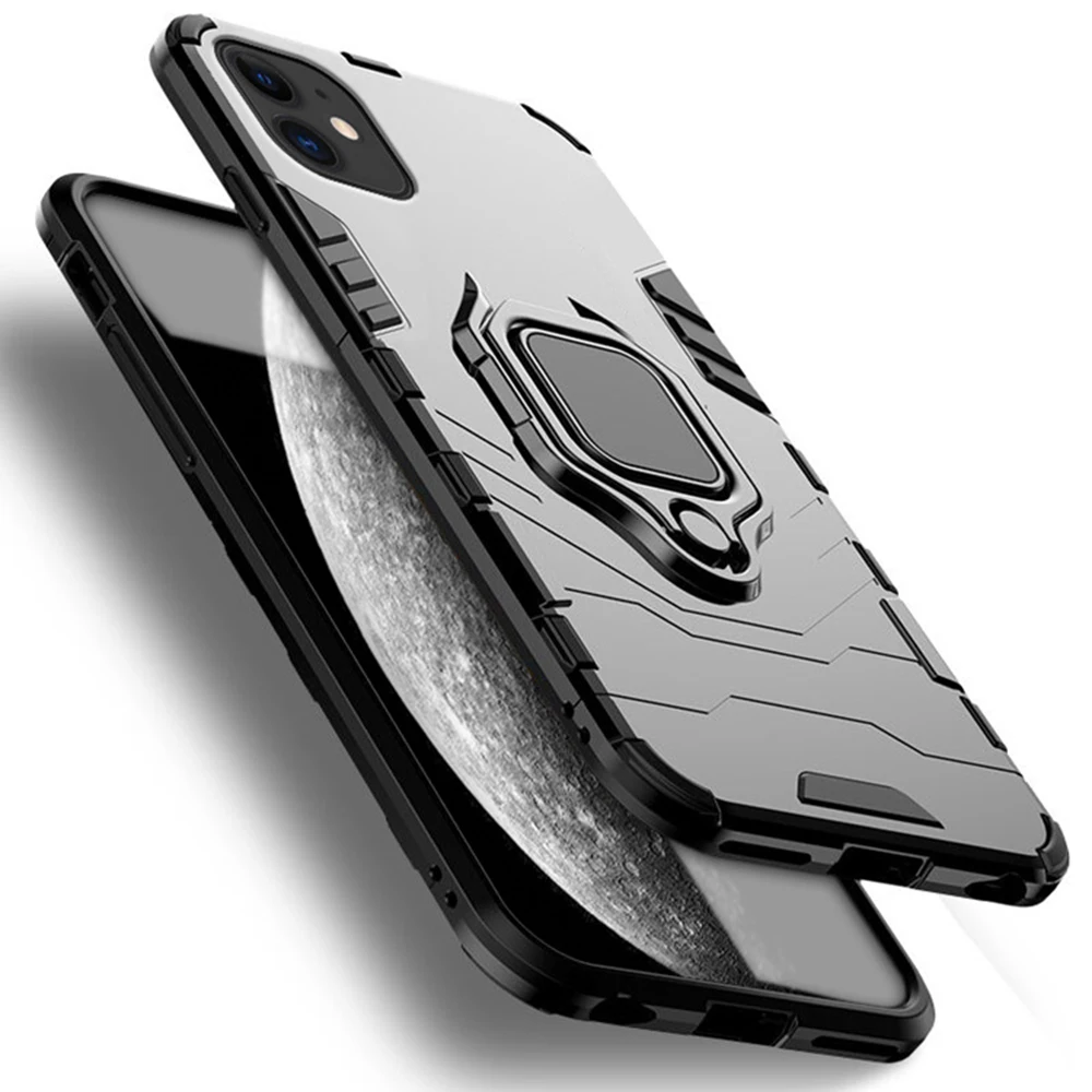 Eqvvol автомобильный Магнитный чехол с кольцом для iPhone 11 Pro MAX X XR XS 8 7 6 6s Plus чехлы