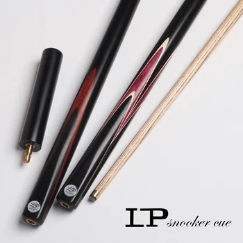 

LP brand Dominate series Taco de sinuca Snooker cue stick Hand made 9.8mm tip Ash wood 3/4 jointed Snooker cue 57'' Billiard cue