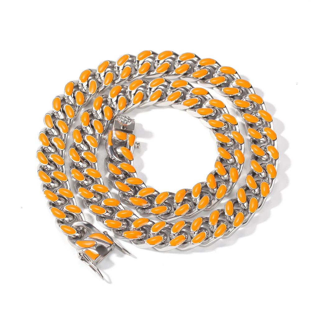 UWIN ожерелье из нержавеющей стали 316L, 11 мм, тяжелая цепочка в стиле хип-хоп с кубинским кубаном, золотого цвета, модные ювелирные изделия для мужчин