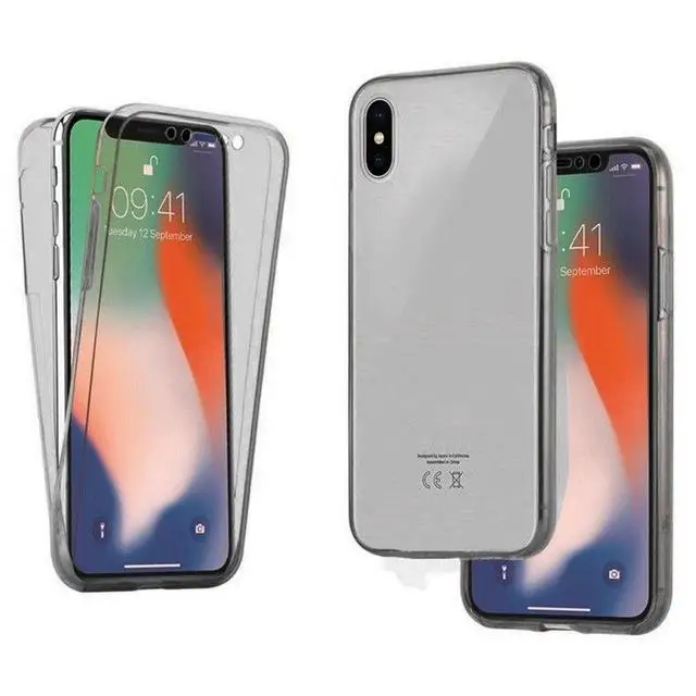 1 С покрытием из термополиуретана мягкий чехол для нового iPhone 11 11Pro 11Promax XR X XS Max XS для iPhone 5S 5 SE 6S 6 8 7 Plus двухсторонний чехол для телефона - Цвет: 1