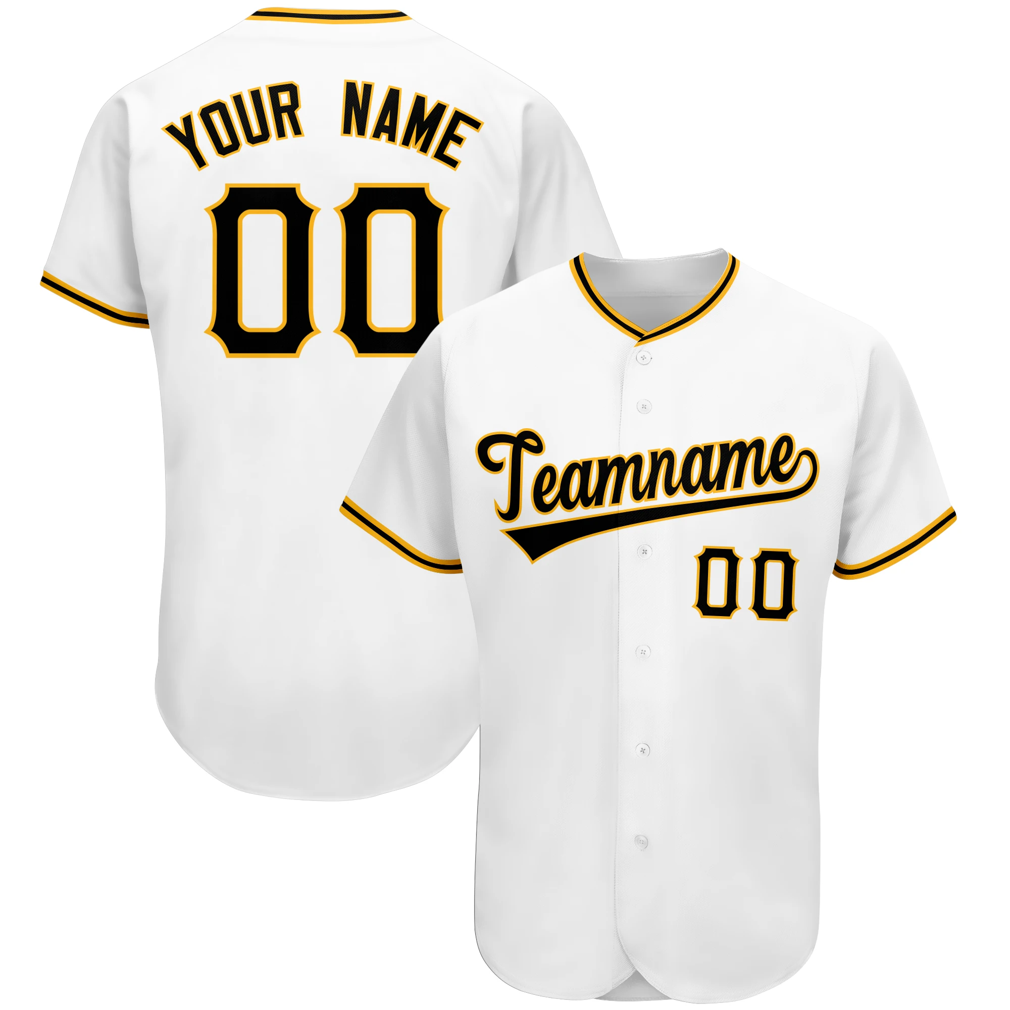 Baseball Jersey Full Sublimated Your Name/Number Short Sleeve V-neck Sportswear for Male/Female/Youth Any Colour