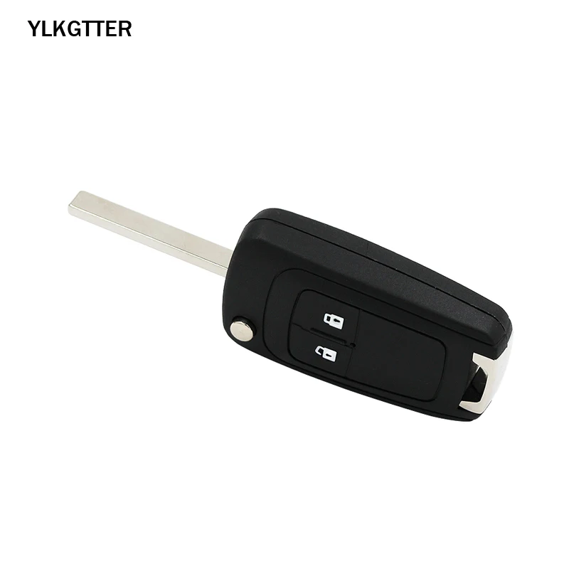 YLKGTTER 2 кнопки флип складной дистанционный ключ для Chevrolet Aveo Cruze Malibu Sail Spark с 315/433 МГц ID46 чип HU100 нерезанное лезвие