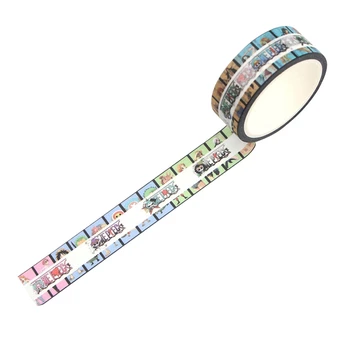 

ONE PIECE Anime Masking Washi Tape Decorative Adhesive Scrapbooking Stationery Stickers Paper Fanstasy Decorations