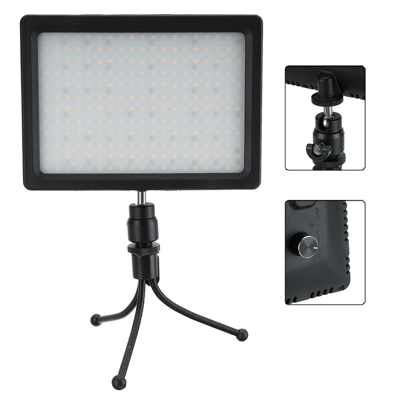 228LED Studio Photo Wedding Party Fill-in Light for DSLR Camera Video Rechargable LED Lamp DVFT-228LED |