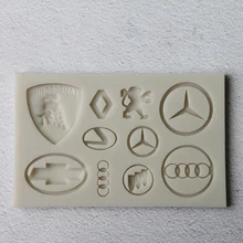 Автомобильный логотип образная форма торта набор для работы с мастикой «сделай сам» силиконовая формочка для выпечки шоколадное украшение торта инструменты для выпечки