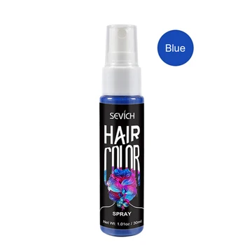

30ml Washable Temporary Coloring Easy Clean Dye Hair Spray Convenient Portable One Off Unisex Long Lasting Non Toxic Practical