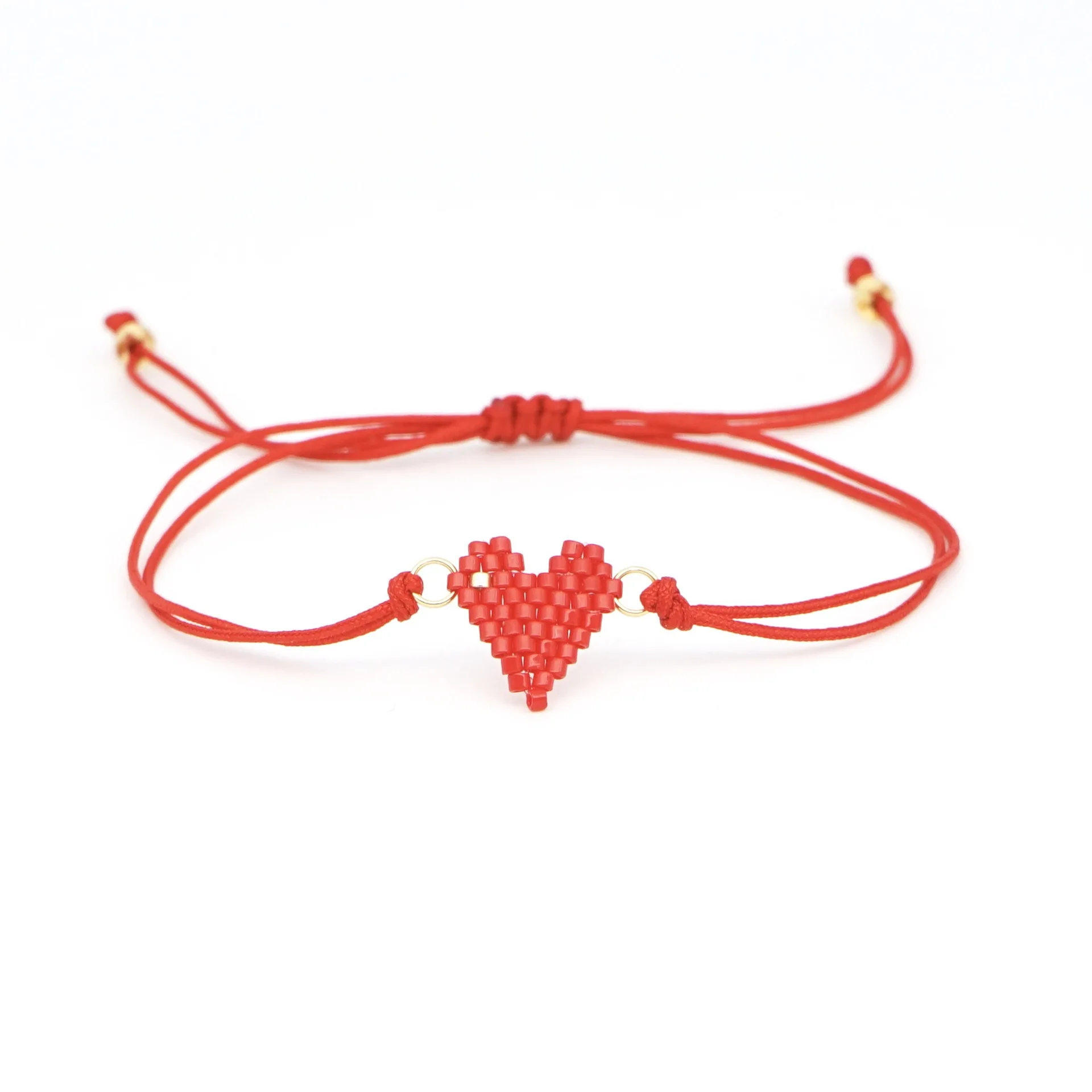 Браслеты SHINUS BOHO с розовым сердцем для женщин MIYUKI браслет Insta модные ювелирные изделия любовь браслеты Bileklik пара подарок Прямая поставка