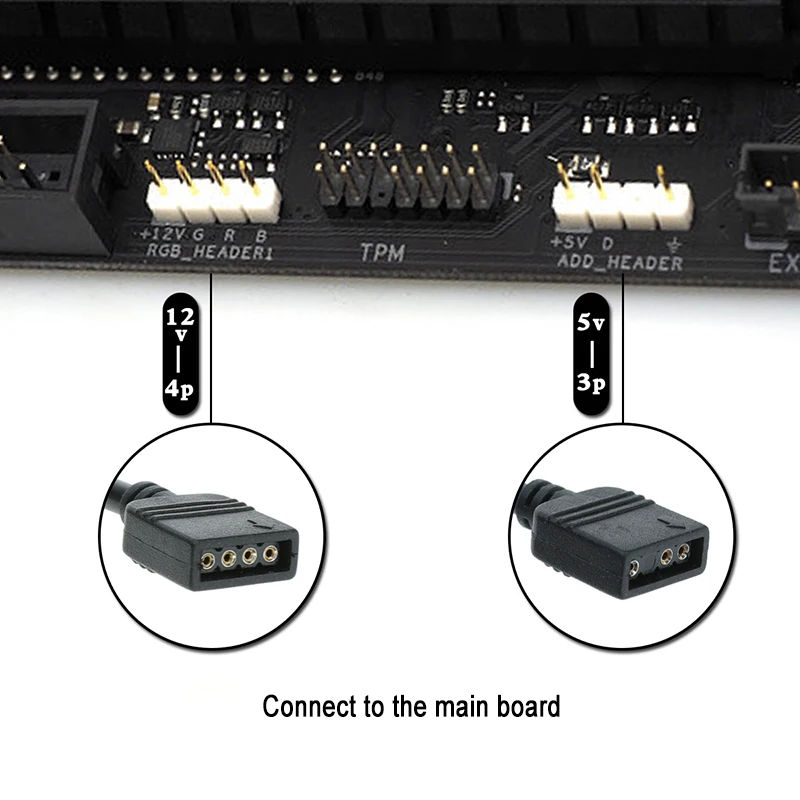 Pc Cable Extension Kit Rgb PATIKIL 3 Pin 5V 30cm Long Computer ...