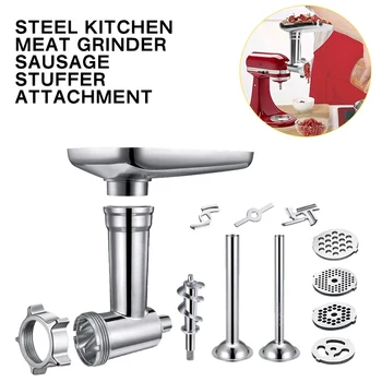 

New Kitchen Meat Grinders Sausage Stuffer Attachment For Kitchen Aid Stand Mixer Kitchen Appliances Dining Bar Power Tool Parts