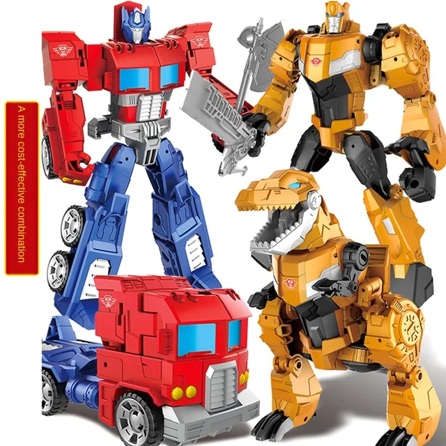 Legierung Dinosaurier Transformation Spielzeug Konig Kong Hummel Rot Spinne Auto Roboter Garage Kit Modell Stahl Kabel Tyrannosaurus Rex Action Spielfiguren Aliexpress
