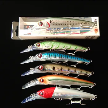 

NOEBY 6pcs Minnow 140mm/50g Sinking 0-7M Artificia fishing lure Crank for Bass Pike Walleye
