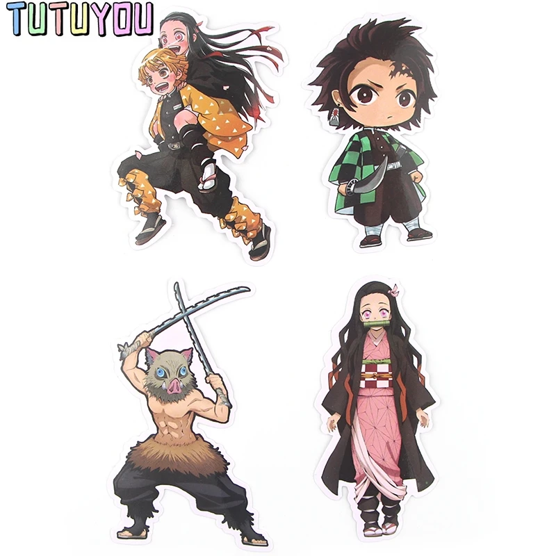 PC535 17 шт./компл. с героями мультфильмов демон убийца Kimetsu без Yaiba Скрапбукинг Стикеры s Наклейка для гитары ноутбук автомобильный холодильник граффити Стикеры