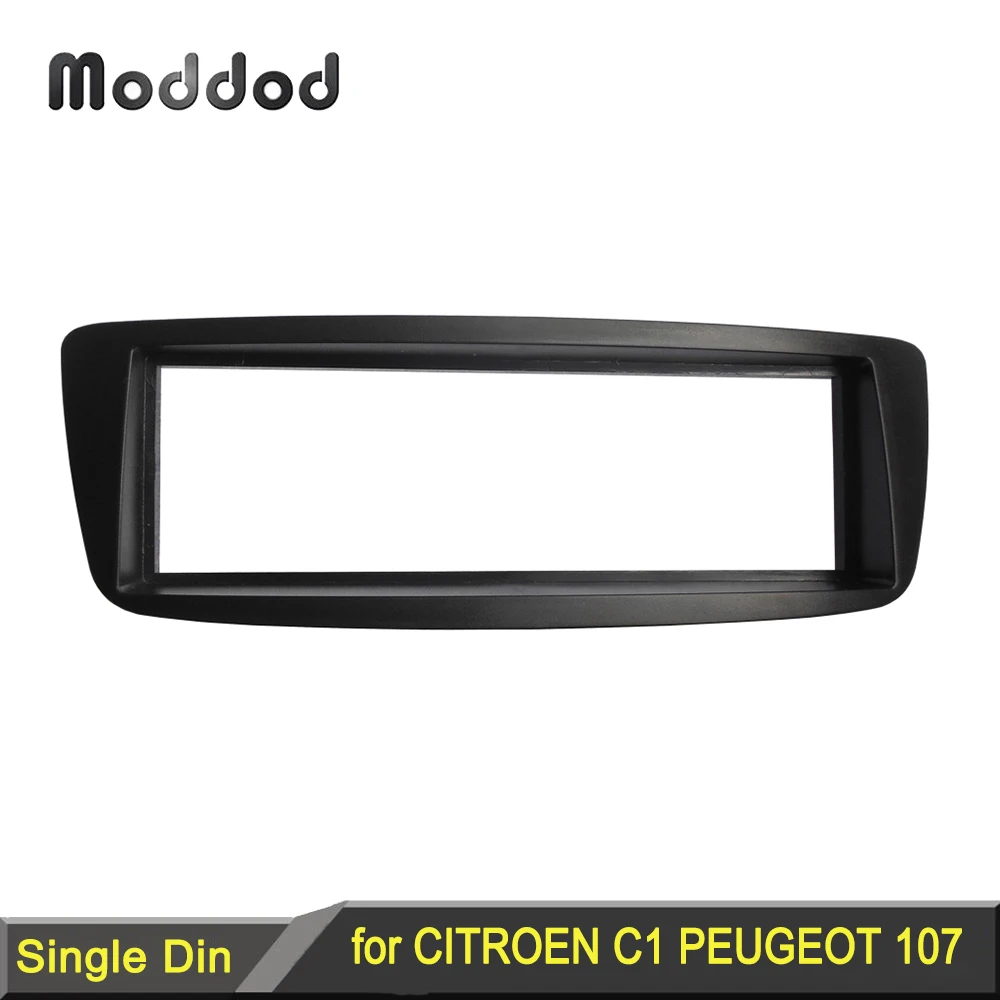 One Din Audio Fascia for CITROEN C1 TOYOTA Aygo Ab PEUGEOT 107 Radio GPS DVD Stereo CD Panel Dash Mount Trim Kit Bezel Frame | Автомобили