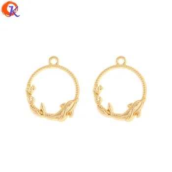 

Cordial Design 100Pcs 18*22MM Jewelry Accessories/Hand Made/Earrings Connectors/Round Shape/DIY Jewelry Making/Earring Findings