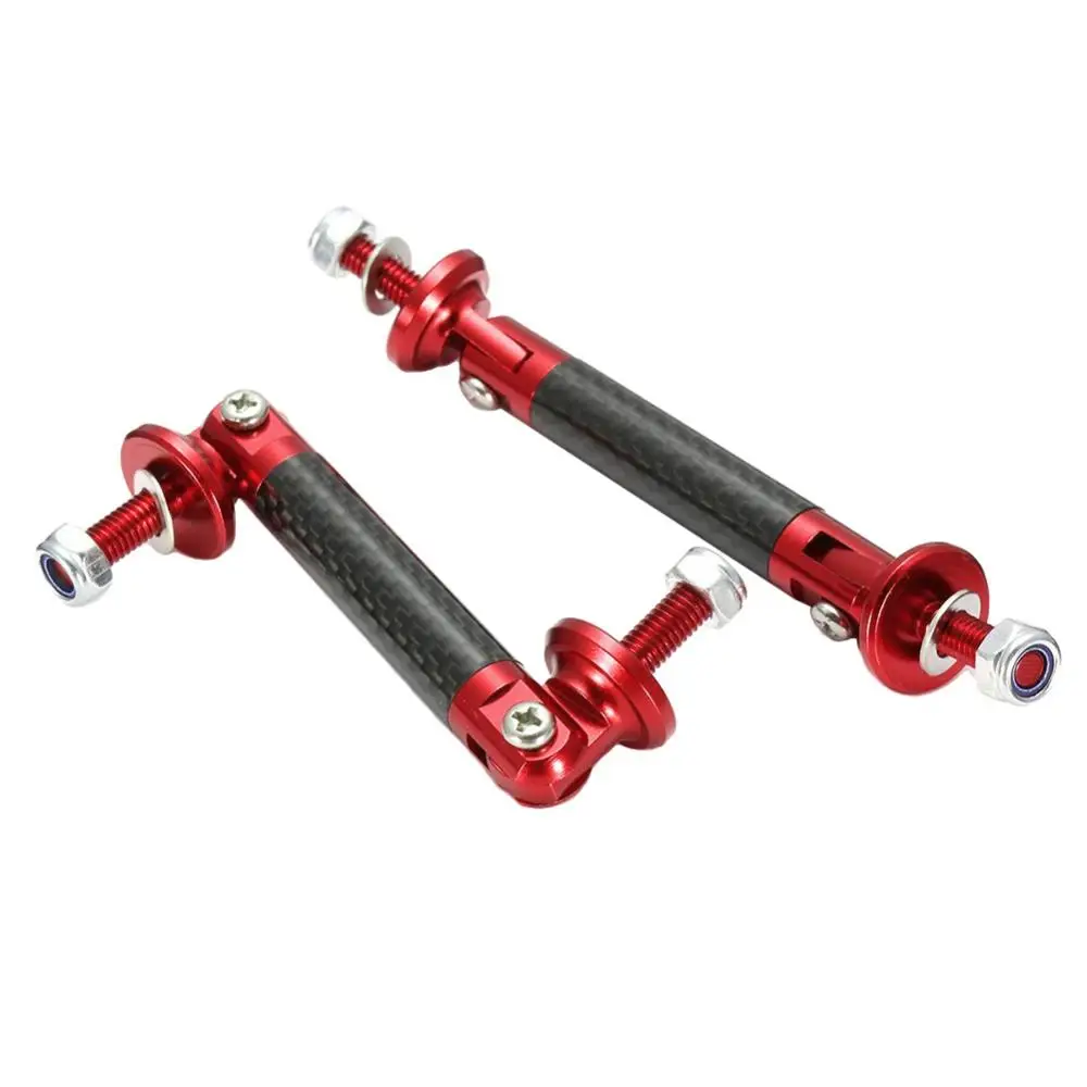 2Pcs Universal Car Front/Rear Frame Bumper Lip Protector Rod Support Bars Decor Lip Protector Rod Splitter Strut Tie Bar Kits
