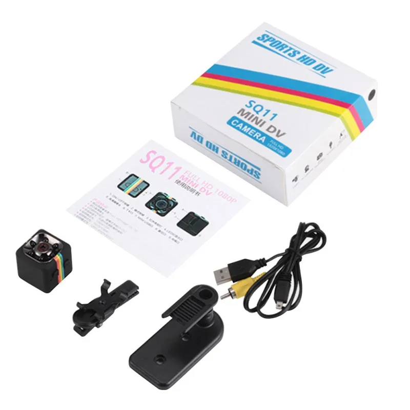

SQ11 720P Mini Camera Infrared Night Vision Camcorder Car DV Digital Video Recorder Motion Detection Cam