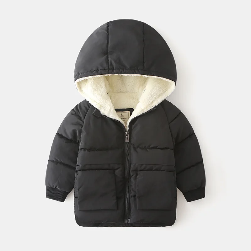 Winter Children Parkas 24M-8Y European Style Boys Girls Warm Outerwear Hooded Coats for Girls Boys Winter Jacket Coats Winter