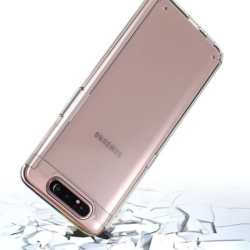 Для samsung A80 чехол 6,7 ''Кристальный Гибридный Бампер прозрачная твердая акриловая задняя крышка для samsung Galaxy A80 A805 A 80 чехол для телефона s