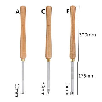 

Wood Turning Tool Carbide Insert Cutter With Wood Handle Lathe Tools Round Shank Woodworking Tool