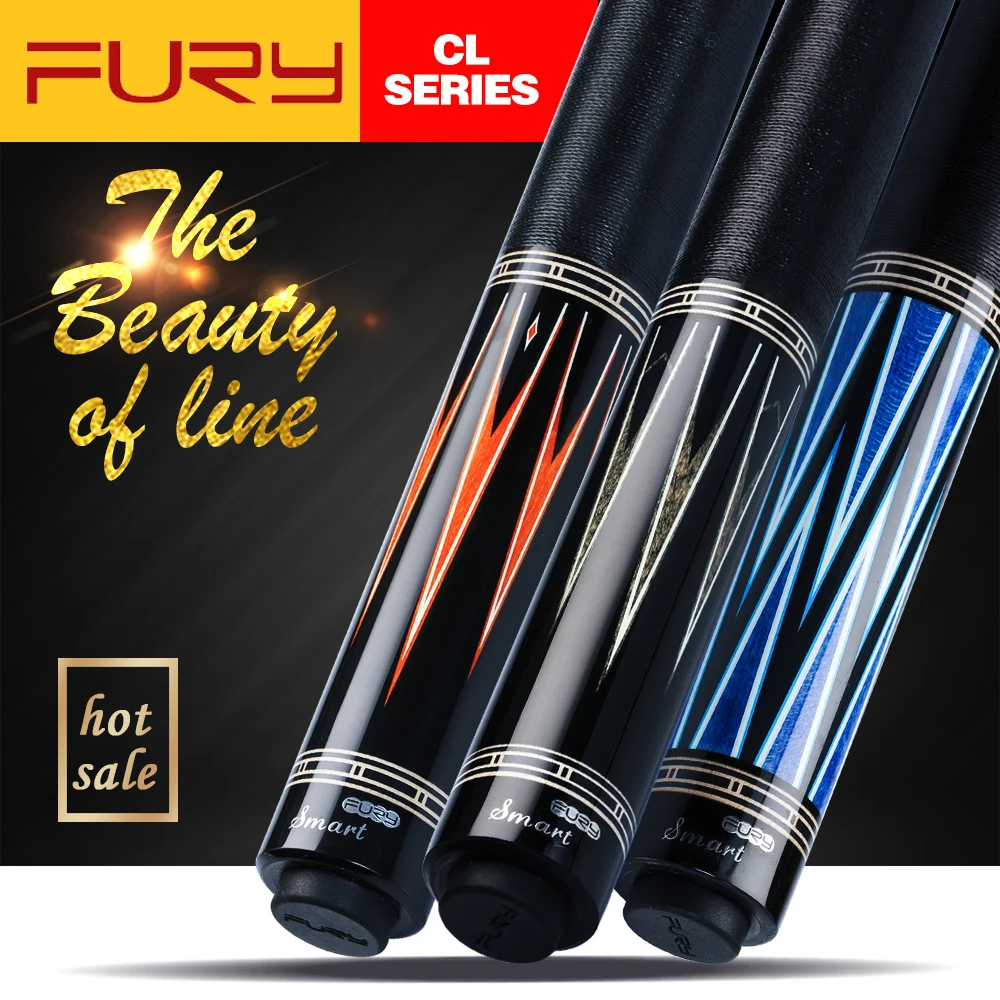 Fury Billiard Pool Cue CL6 Stick Kit 13 мм Tiger Tip Handmade Maple HTE High Tecnologia Shaft Professional Billar с хорошими