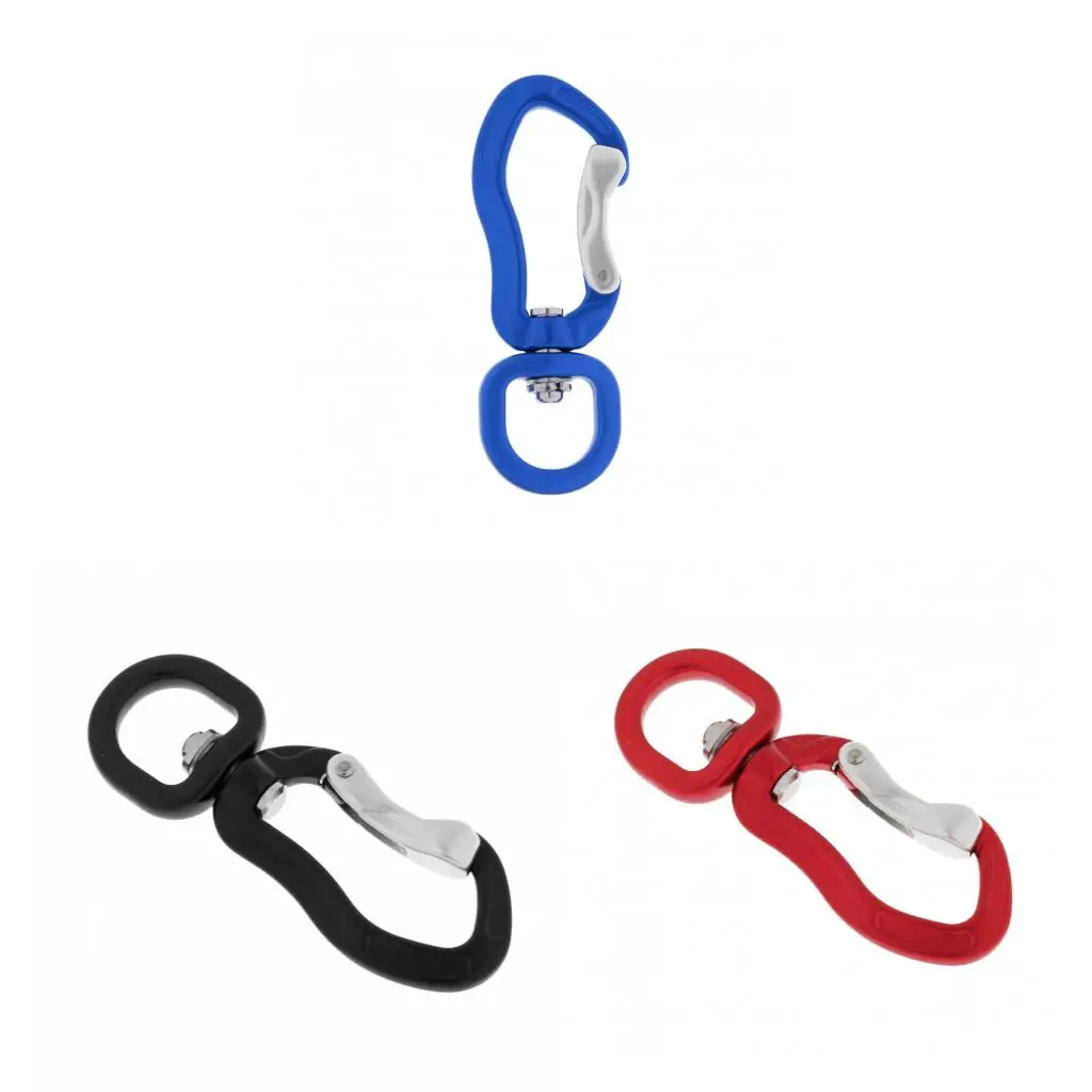 

3 Pieces 400KG Swivel Eye Snap Hook Camping Carabiner Backpack Hanging Hook