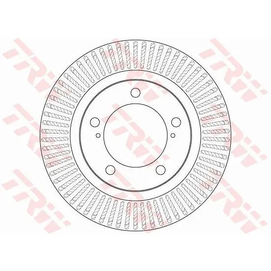 Диск тормозной TOYOTA LAND CRUISER J200/LEXUS LX570 08- передний