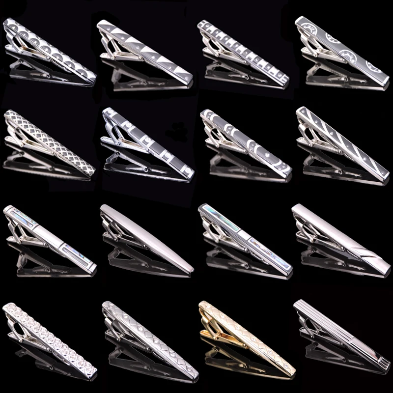 Free shipping, high-end luxury men's business shirt gold tie clip new fashion brand crystal tie clip business ship tie clip