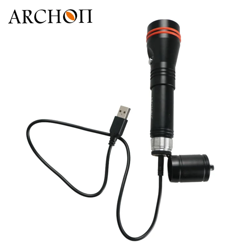 ARCHON C10R фонарик для дайвинга с usb-зарядкой для дайвинга 1200 люмен L2 светодиодный подводный свет 100 м фонарь для дайвинга встроенный 18650 летучая мышь