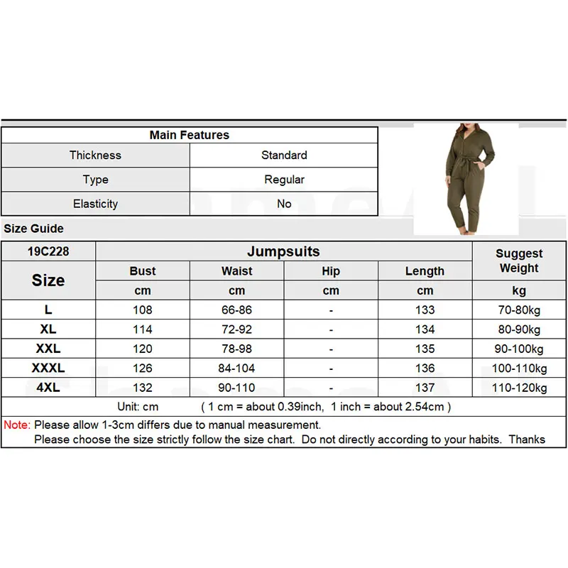 Армейский зеленый Капри с длинным рукавом размера плюс длина по щиколотку брюки