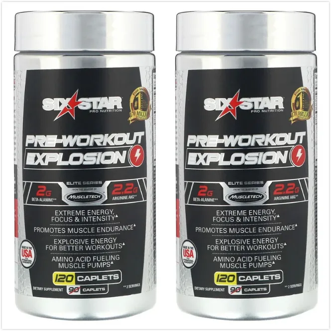 2pcs Six Star Pre Workout Explosion 1 Caplets Explosive Energy For Better Workouts Promotes Muscle Endurance Aquariums Tanks Aliexpress