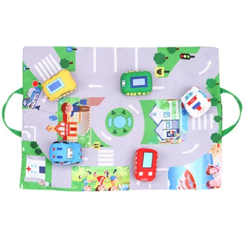 

Baby Polyester Fibre Play Mats Infants Kids Room Crawling Carpet Cartoon Funny Floor Rug Farm Toddler Toys