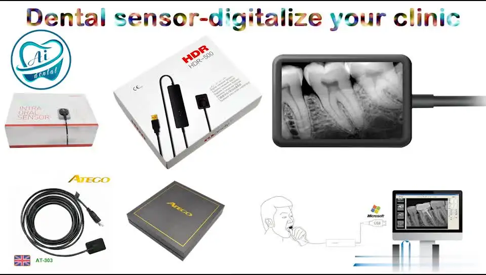 

Medical supply usb wireless rvg ATECO sensor digital x-ray machine cmos image photography consumibles dentales products