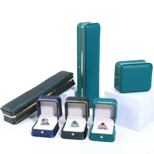 

Dropshipping Jewelry Box Space-saving Minimalist Design Compact Gift Packaging Necklace Box for Desktop