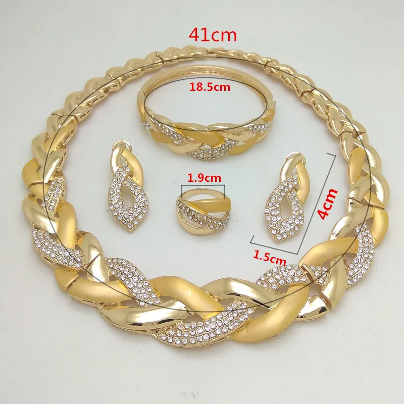 Kingdom ma india necklace earring ring bracelet sets for women gift african bridal wedding gifts jewelry