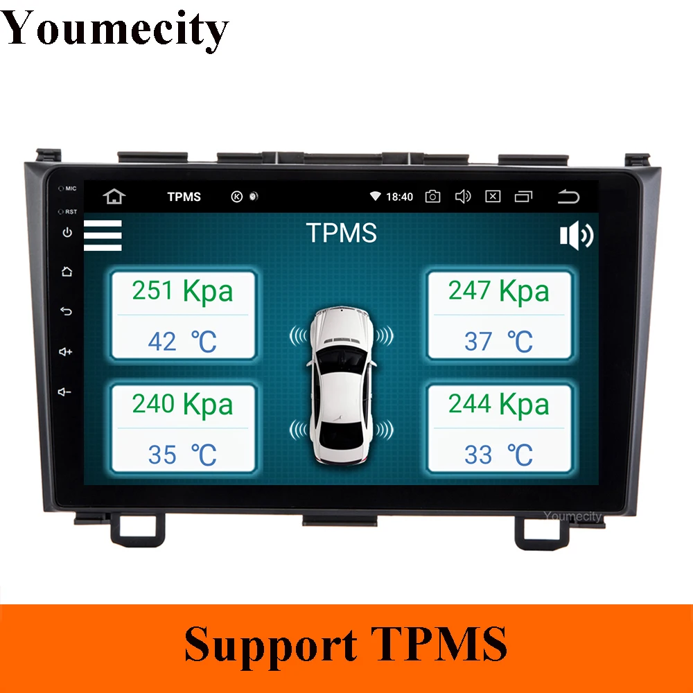 Discount Octa Core Car dvd Player For Honda CRV 2006-2011 With 9Inch IPS Capacitive screen Android 8.1 Gps Wifi 2GRAM 32GROM 3