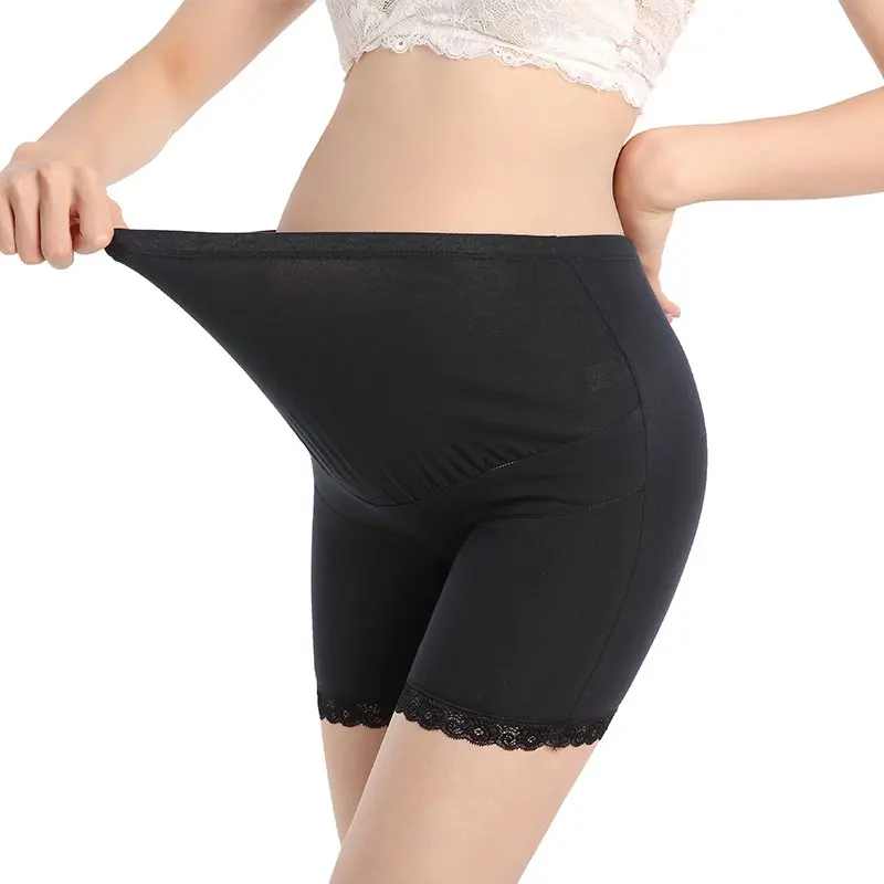 Womens Maternity Panties Shapewear Mid-Thigh Pettipant Seamless Soft Abdomen Underwear Pregnant Women Cotton Panties