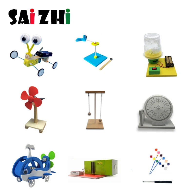 Saizhi 9 шт. Обучающие наборы сделай сам детский научный проект игрушки для