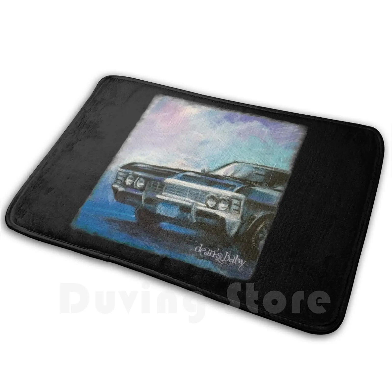 Dean Baby Carpet Mat Tappeto Cuscino Soft Baby Car Impala 67 Impala Dean Winchester Supernatural Cwtv Nero Viola